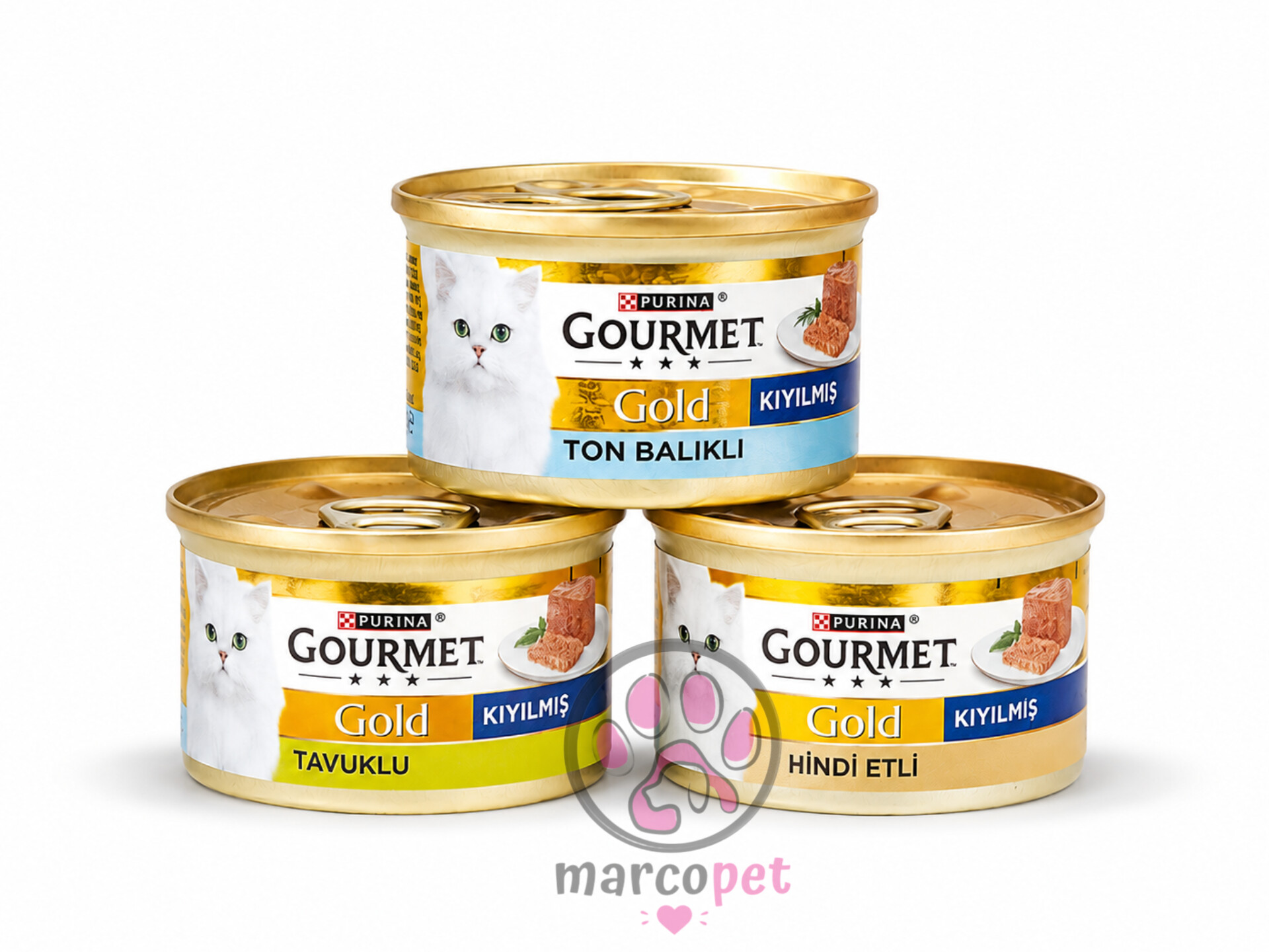 کنسرو غذای گربه Gourmet Gold گورمت گلد با طعم مرغ ۸۵ گرم | غذای تر گربه|تولید ترکیه