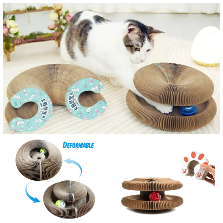 اسکرچر جادویی و اسباببازی مگنتی آکاردئونی ۳۶۰ درجه CatFold