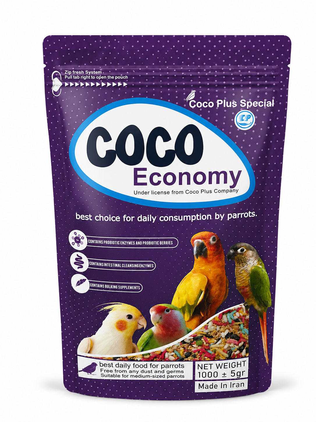 غذای طوطی اکونومی اسپشیال پلاس coco Economy plus special